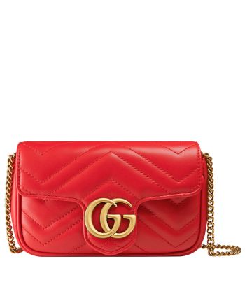 Gucci GG Marmont matelasse leather super mini bag 476433