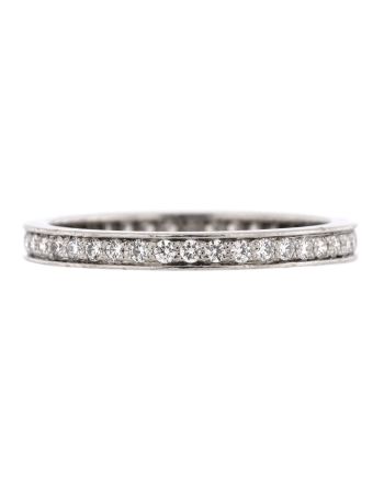 Romance Wedding Band Ring Platinum and Diamonds 2.1mm