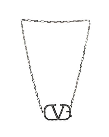 VLogo Chain Link Belt Embellished Metal 70