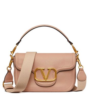 Valentino Garavani Alltime Grainy Calfskin Shoulder Bag